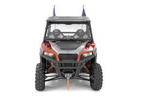 Polaris Ranger 900 XP Bronze Mist LE LED Whip Mount Kit - Bed - Rough Country - 4' LED Whip Light Pair with 300 Patterns - Multl-Color - 2013